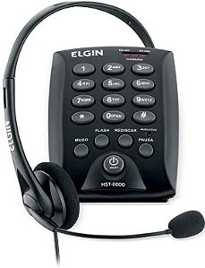 Telefone Headset Elgin Hst-6000 Preto