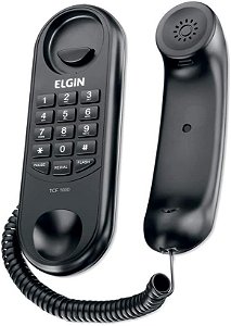 TELEFONE COM FIO GONDOLA REDIAL FLASH PAUSE PRETO ELGIN 42TCF1000