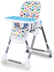 Cadeira Alta de Alimentação infantil Cherry baby Style Azul 66112