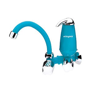 Torneira filtro AcquaBios E05 Bica Movel Azul Marine