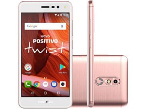 Smartphone Positivo Twist S511 Rosa 16GB Android 7.0 Dual Chip