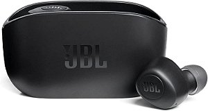 Fone de Ouvido Bluetooth JBL Wave 100TWS Intra Auricular Preto JBLW100TWSBLK