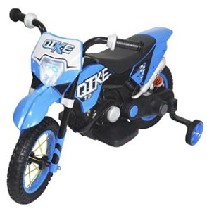 Mini Moto Cross Elétrica Infantil 6V Azul Importway BW083AZ