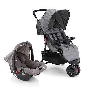 Carrinho Travel System Delta Duo Cinza Mescla Voyage CAX00521 Dorel