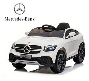 Mini Carro Elétrico Infantil Mercedes Benz GLC Coupe Concept Branco 12V Importway BW177BR