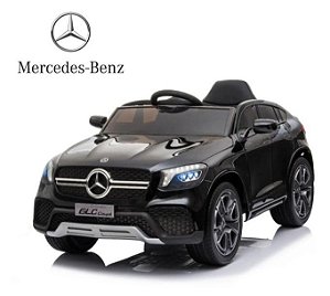 Mini Carro Elétrico Infantil Mercedes Benz GLC Coupe Concept Preto 12V Importway BW177PT
