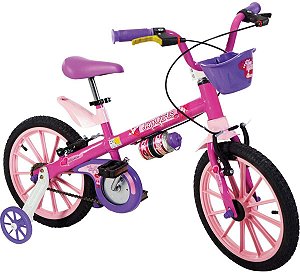 Bicicleta Infantil Aro 16 Top Girls 5 Rosa Nathor