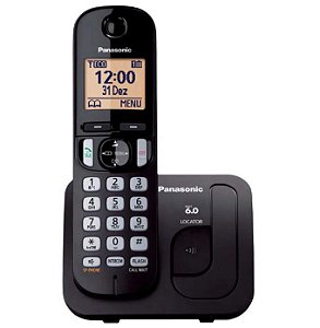 Telefone Sem Fio Panasonic KX-TGC210LBB DECT 6.0 15041640012 Bivolt