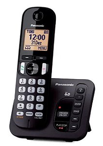 Telefone Sem Fio Panasonic KX-TGC220LBB DECT 6.0 Bivolt 15041640013