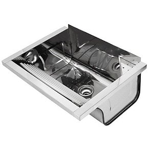 Tanque Docol Reto 63x47,5x26 Alto Brilho 35L Parede Com Valvula 017049CH