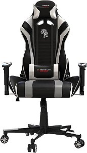Cadeira Gamer Black Hawk com Apoio Cervical CH05BKWH Preto/Branco ELG