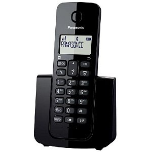 TELEFONE SEM FIO PANASONIC COM IDENTIFICADOR KX-TGB110LBB PRETO