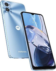 Smartphone Motorola Moto E22 64GB Azul 4G 4GB RAM 6,5” Câm. Dupla + Selfie 5MP Dual Chip