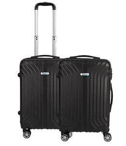 Kit Multmaxx Mala de Viagem de bordo 10KG WG20-01 Preta 2 UNIDADES