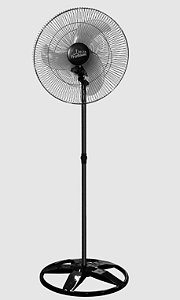 Ventilador Oscilante de Coluna Premium 60cm com 3 Pás 170W Venti-Delta Preto Bivolt