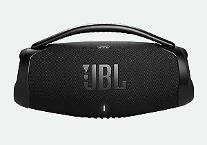 Caixa de Som Portátil JBL Boombox 3 Wi-Fi Preta com Bluetooth e À Prova D'água