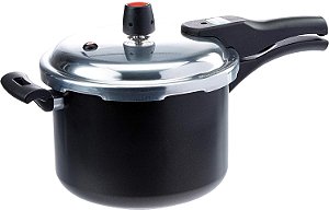 Panela de Pressão Premium 4,5 litros Fechamento Externo Aluminio Preto Panelux