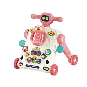 Andador Didático Multifuncional Multmaxx 6 em 1 Rosa MTX103