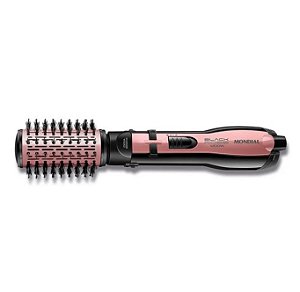 Escova Rotativa Black Rose Line Mondial ER-10 5 em 1 1200W Preto/Rosé 110V