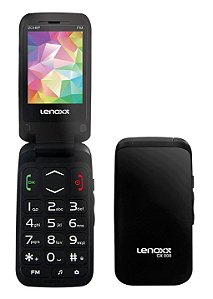 Celular Flip CX 908 Dual Chip Preto Lenoxx