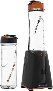 Blender Zoop Contrast Cadence com 2 Jarras preto e laranja 600W BLD701-220 220V