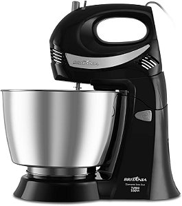 Batedeira Britânia Diamante Preta/Inox Turbo Duo 4,3L 550W 220V