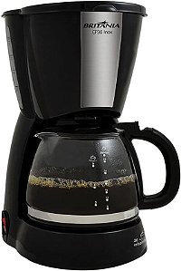 Cafeteira Elétrica Britânia Preta Inox CP30 800W 110V