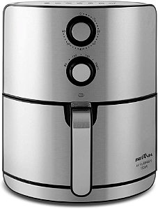 Fritadeira Air Fryer Britânia BFR46PI 4,6L Antiaderente Preto/Inox 1500W 110V