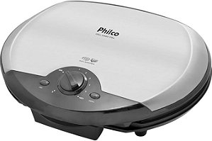 Grill e Sanduicheira Philco Jumbo Steel Cinza 1500W 110V