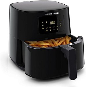Fritadeira Airfryer Série 3000 6,2L Digital Philips Walita Preta 2000W  RI9270/91 220V