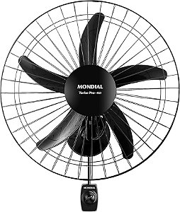 Ventilador de Parede Turbo 50cm Pro 5 Pás Mondial Preto 150W NVP-PRO-50 220V