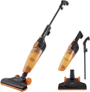 Aspirador de Pó Britânia 2 em 1 Preto com Laranja BAS1010P Filtro Hepa 1000W 110V