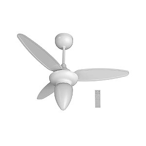 Ventilador de Teto Ventisol Wind Inverter C/Cont. Branco Bivolt