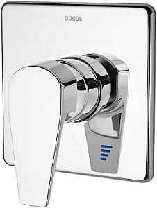 Acabamento monocomando para chuveiro e ducha higiênica alta pressão 1/2" Lift cromado 90008049006