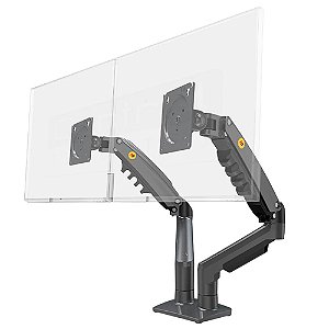 Suporte Articulado 02 Monitores de 17 à 27 Polegadas Cinza Grafite North Bayou F160 NB 437796