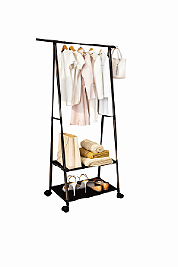 SUPORTE PARA ROUPAS E UTENSILIOS MULTMAXX PRETO MTX130