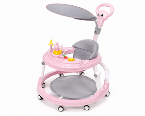 ANDADOR INFANTIL COM EMPURRADOR MULTMAXX MTX151 ROSA