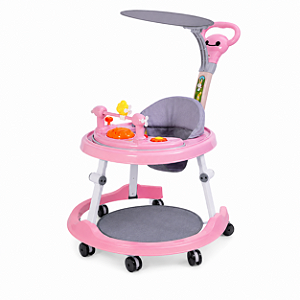 ANDADOR INFANTIL COM EMPURRADOR MULTMAXX MTX151 ROSA