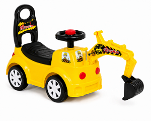 TRATOR ESCAVADEIRA INFANTIL MULTMAXX AMARELO MTX146