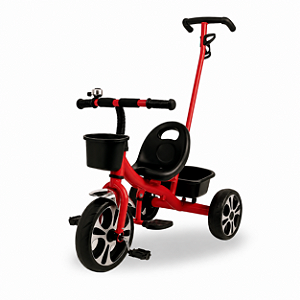 TRICICLO INFANTIL COM EMPURRADOR MULTMAXX VERMELHO MTX173