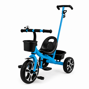TRICICLO INFANTIL COM EMPURRADOR MULTMAXX AZUL MTX174