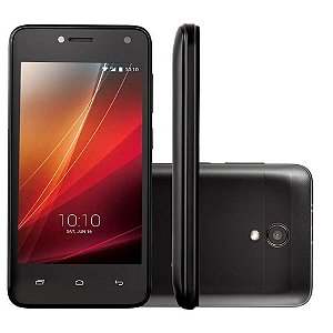 Smartphone Semp Go! 3C Preto Tela 4" 3g+wi-fi Android 5mp 8gb