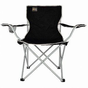 Cadeira para camping e pesca articulada Alvorada Preto Nautika NTK 290380