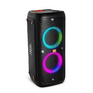 Caixa de som portátil JBL Partybox 300 com Bluetooth e efeitos de luzes Preto