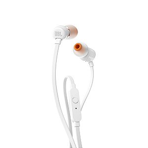 Fone de Ouvido JBL intra-auricular T110 Branco