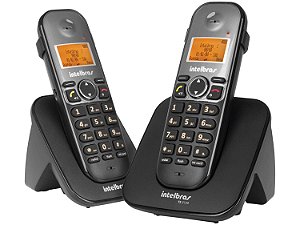 Telefone Sem Fio Intelbras TS 5122 com Ramal Preto