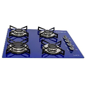 Cooktop 4 Bocas Ultra Chama Bivolt Azul Chamalux 079