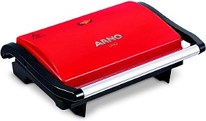 Grill Compact Guno Arno Antiaderente Vermelho 110v