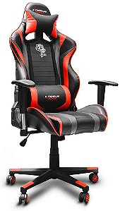Cadeira Gamer Black Hawk com Apoio Cervical CH05BKRD - Vermelho/Preto - ELG