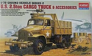 Academy - U.S. 2.5ton Cargo Truck & Accessories - 1/72